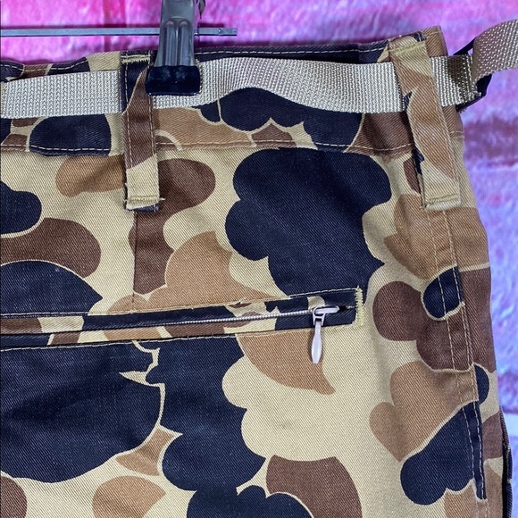 Vintage Columbia Gore-Tex Camo Hunting Pants 42x32 Waterproof Duck Camo Outdoors - Picture 7 of 12